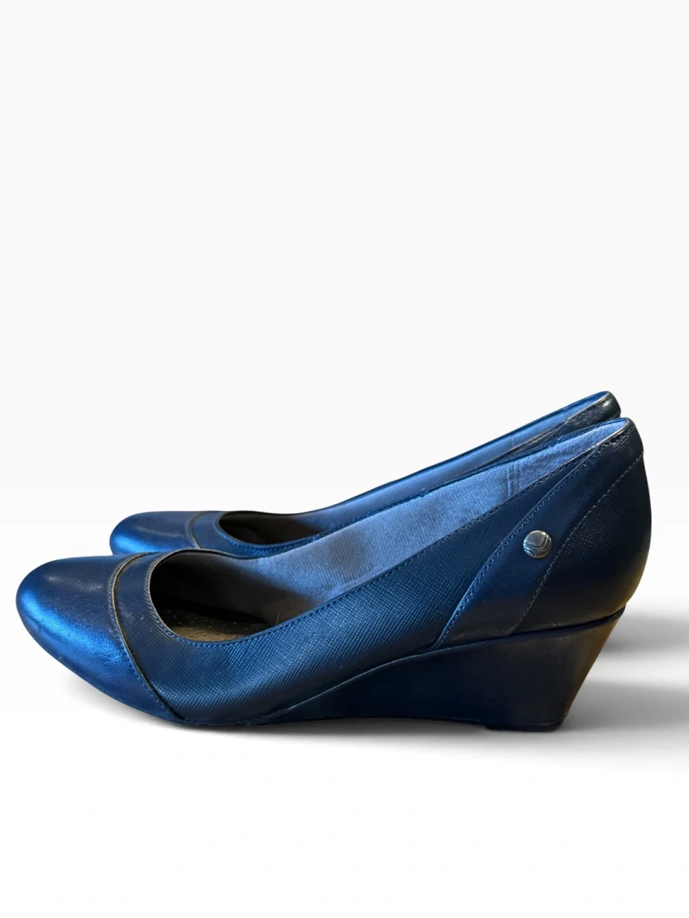 Life Stride Soft Systems Dreams Women’s 7.5 Navy Wedge Pumps